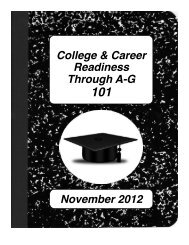 College & Career Readiness Through AG - Los Angeles Unified ...