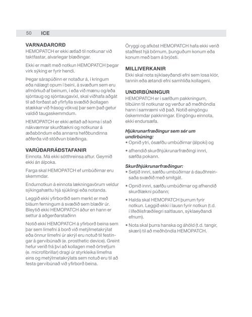 HemopatcH Sealing Hemostat - Hemopatch Instructions For Use