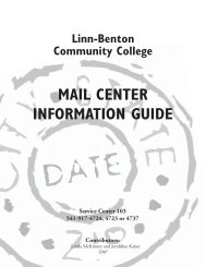 mail center information guide - LBCC Paperless Office - Linn-Benton ...