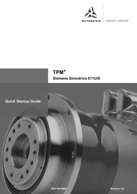 Siemens Simodrive 611U/D Quick Startup Guide - Wittenstein