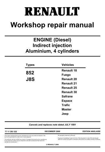 Manual Repair Espace - 