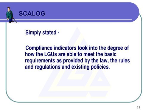 What is SCALOG - LGRC DILG 10