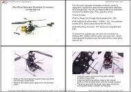 Ultra Micro Helicopter Brushless Conversion Combo Manual - Lipoly