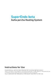 SuperEndo beta Gutta percha Heating System ... - General Dental