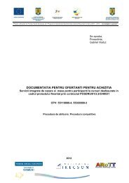 DOCUMENTATIA PENTRU OFERTANTI PENTRU ACHIZITIA ...