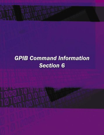 GPIB Commands Section - JFW Industries