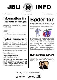 Annoncer i JBU-INFO - Jydsk Bowling Union