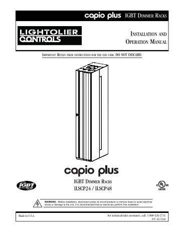IGBT DIMMER RACKS - Philips Lighting Controls
