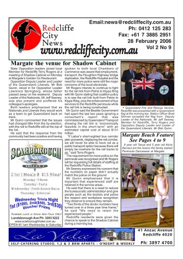 20060228Edition46 - Redcliffe City News