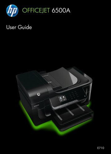 HP Officejet 6500A (E710) e-All-in-One series User Guide – ENWW