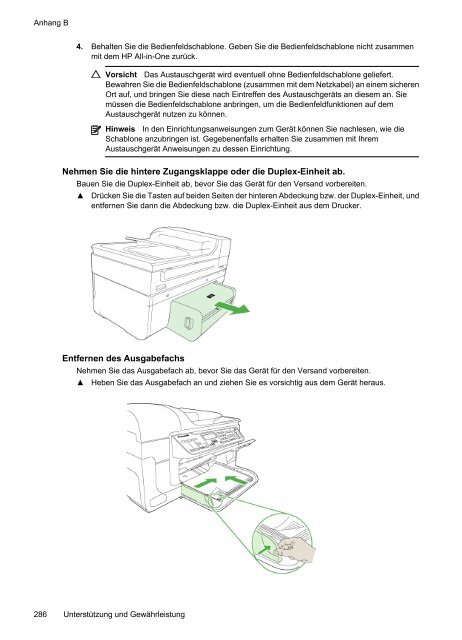 2 Verwenden des Geräts - Hewlett Packard