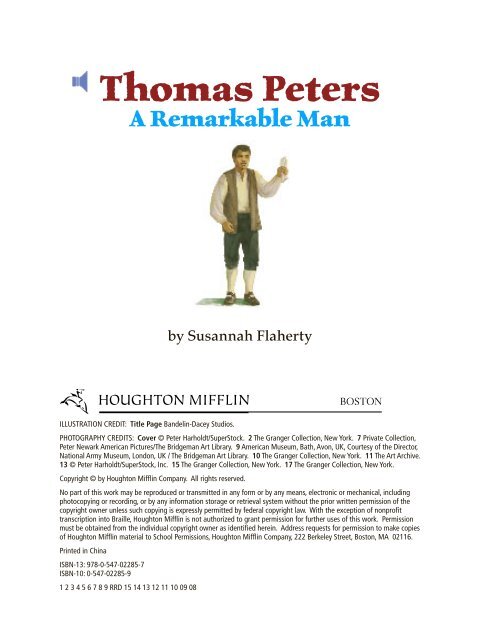 Lesson 14:Thomas Peters A Remarkable Man