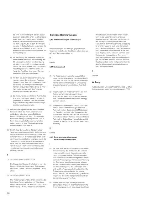 Versicherungsbedingungen - Sparkasse Gifhorn-Wolfsburg