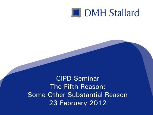 Some Other Substantial Reason: An Introduction Rustom Tata - CIPD