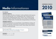 Media-Informationen - CORPORATE FINANCE fachportal