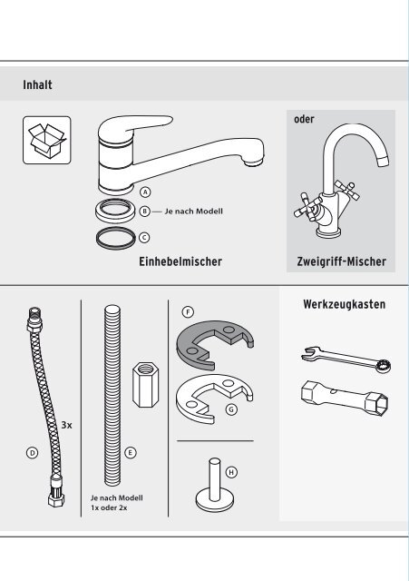 Niederdruck SpÃ¼ltisch-Armatur - sanitop wingenroth