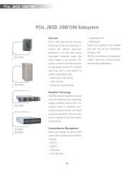 PCIe, JBOD, USB/1394 Subsystem - S4e