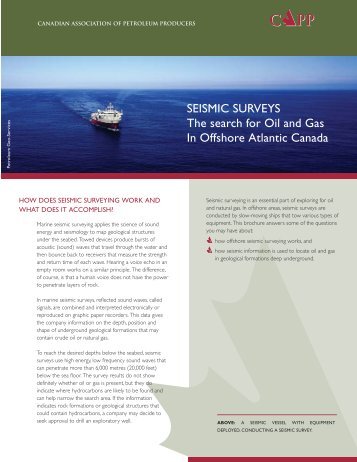 The Search for Oil and Gas in Offshore Atlantic Canada - Canadian ...
