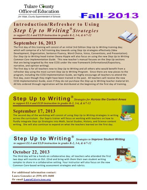 Step Up To Writing