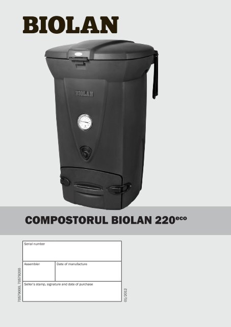 COMPOSTORUL BIOLAN 220eco