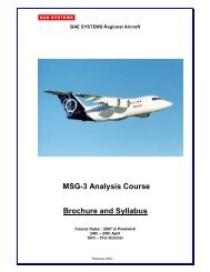 MSG-3 Analysis Course Brochure and Syllabus - Regional-Services ...