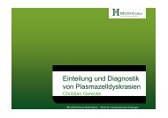 Diagnostik von Plasmazell-Dyskrasien - Tumorzentrum Berlin-Buch