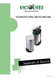 Ecobin Spec Sheet (PDF) - Ecostore
