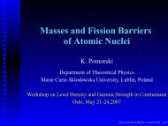 Masses and Fission Barriers of Atomic Nuclei