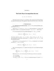 The DoobâMeyer decomposition theorem with proof, by