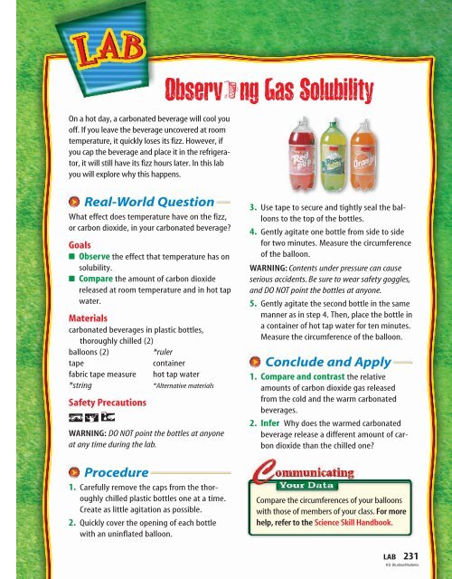Substances, Mixtures, and Solubility - McGraw-Hill Higher Education