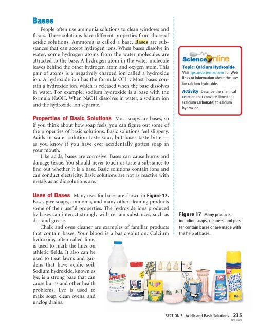 Substances, Mixtures, and Solubility - McGraw-Hill Higher Education