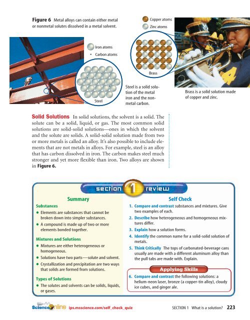 Substances, Mixtures, and Solubility - McGraw-Hill Higher Education