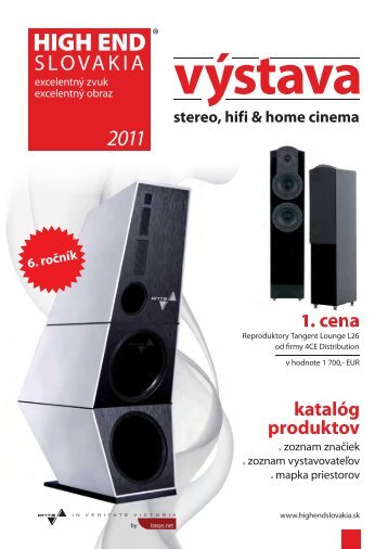 katalóg produktov 1. cena - HIGH END Slovakia