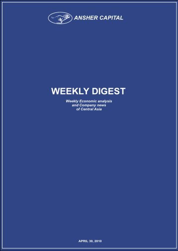 WEEKLY DIGEST - Ansher Holding Limited