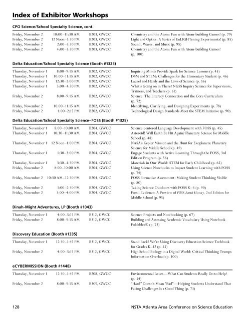 Atlanta Conference Program