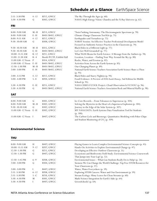 Atlanta Conference Program