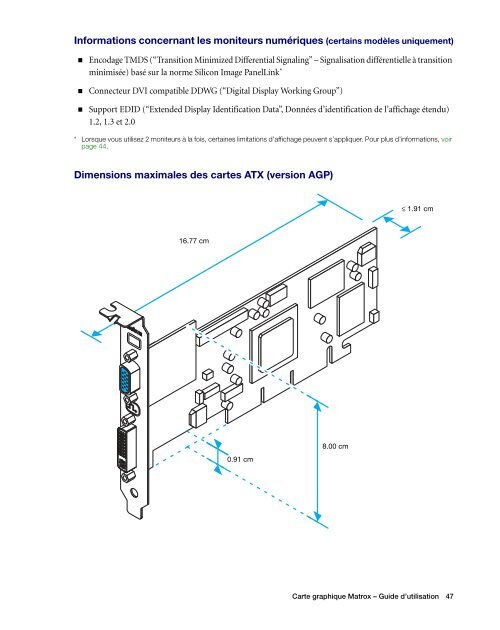 Configuration du logiciel - Matrox