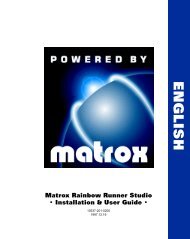 Rainbow Runner Studio - Matrox