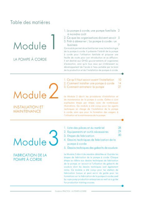 LA POMPE A CORDE - Practica Foundation