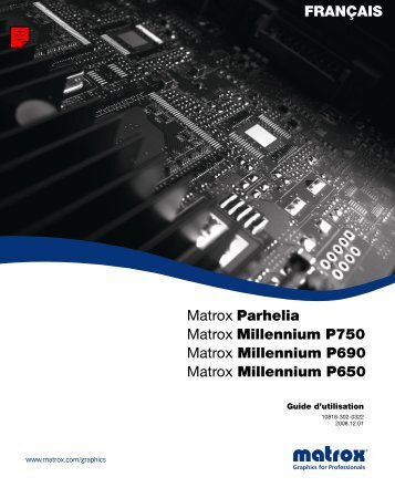 Manuel utilisateur - Matrox