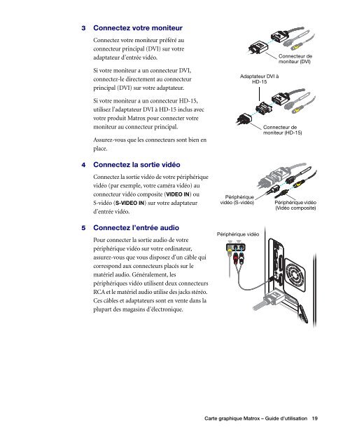 Manuel utilisateur - Matrox