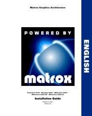 Matrox Graphics Architecture