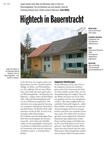 Hightech in Bauerntracht - Setz Architektur