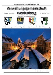 Ausgabe 12 / 2013 - Markt Weidenberg