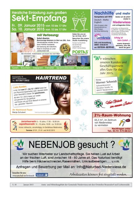 Amts- und Mitteilungsblatt Januar 2015