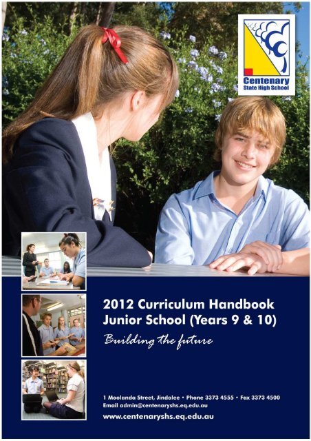 2012 Junior School Curriculum Years 9 & 10 - Centenary State High ...