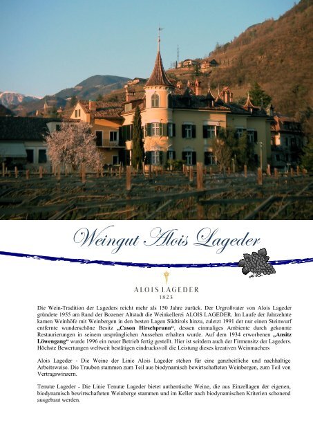 Weingut Alois Lageder - winogrono.de