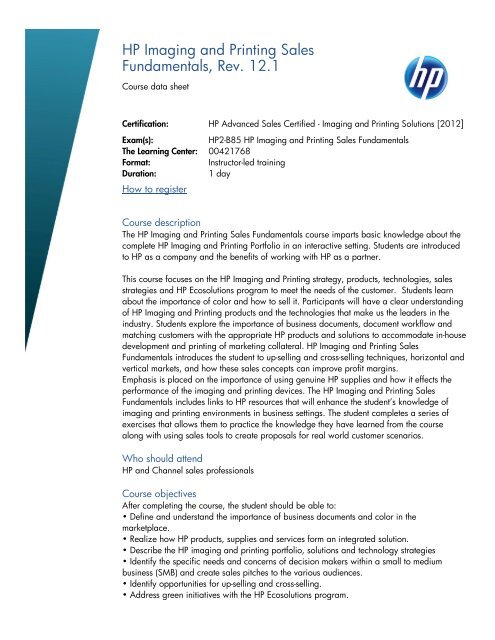 HP Imaging and Printing Sales 