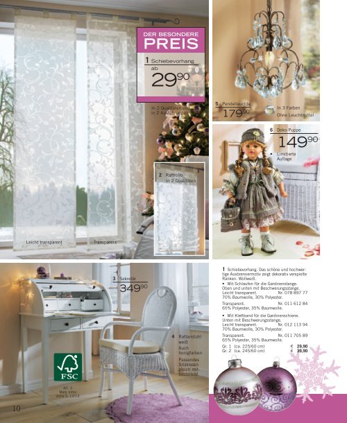 Heine Weihnachtskatalog 2012