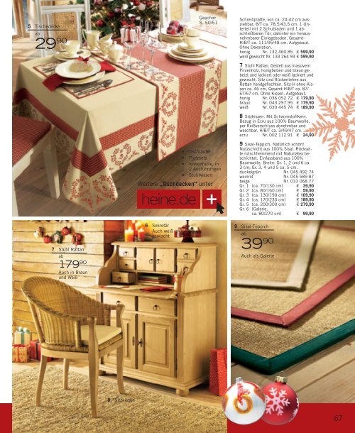 Heine Weihnachtskatalog 2012